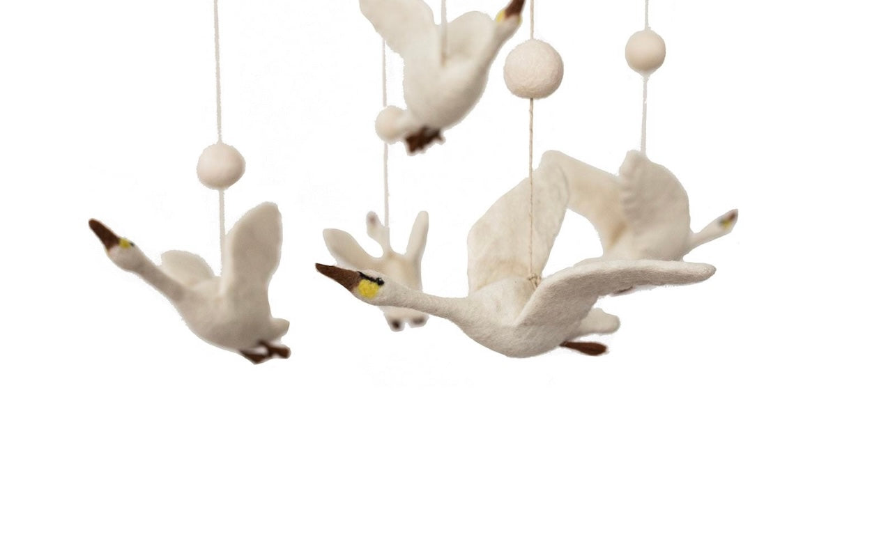 Flying Swans mobile