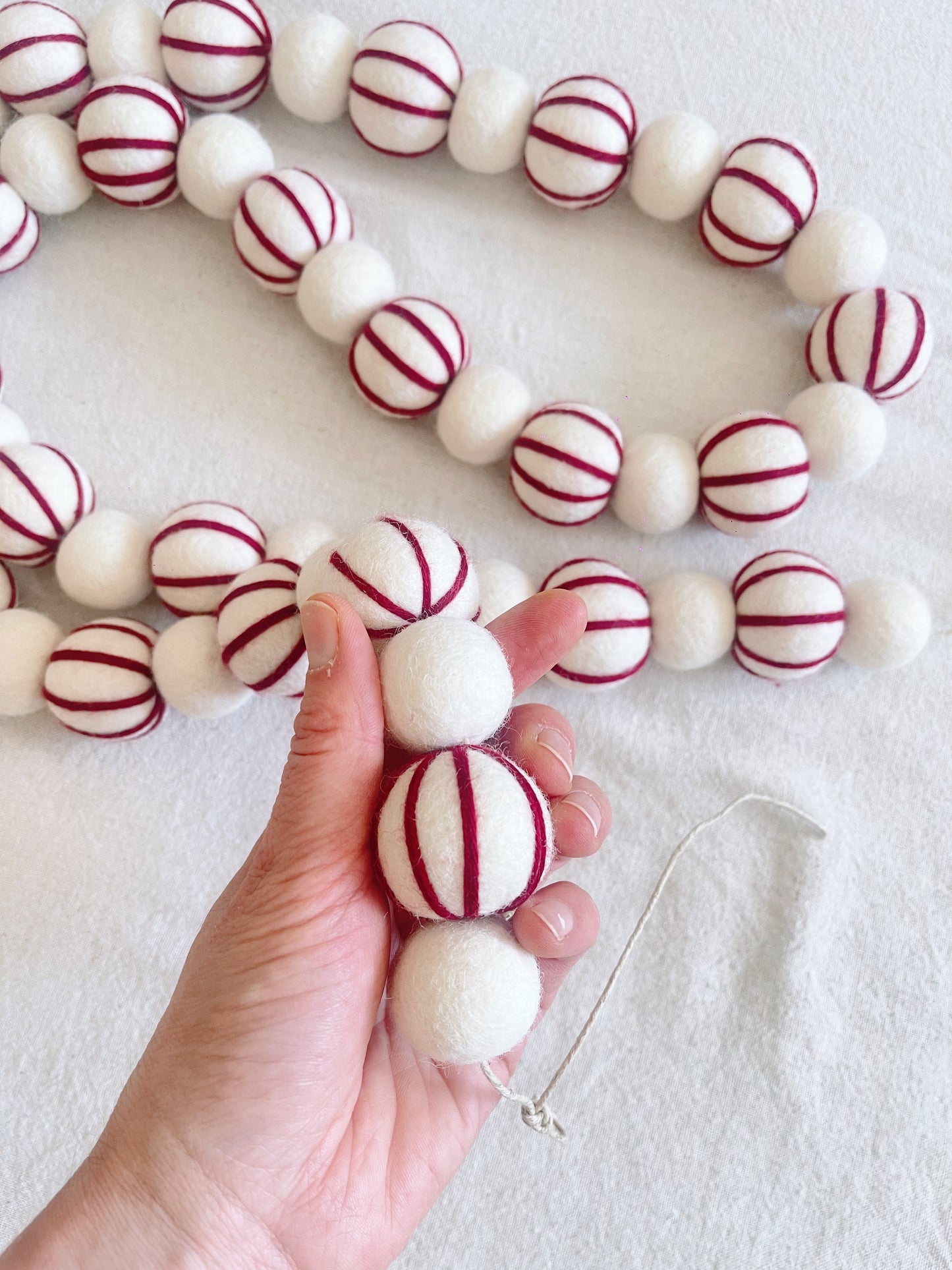Christmas Peppermint Garland