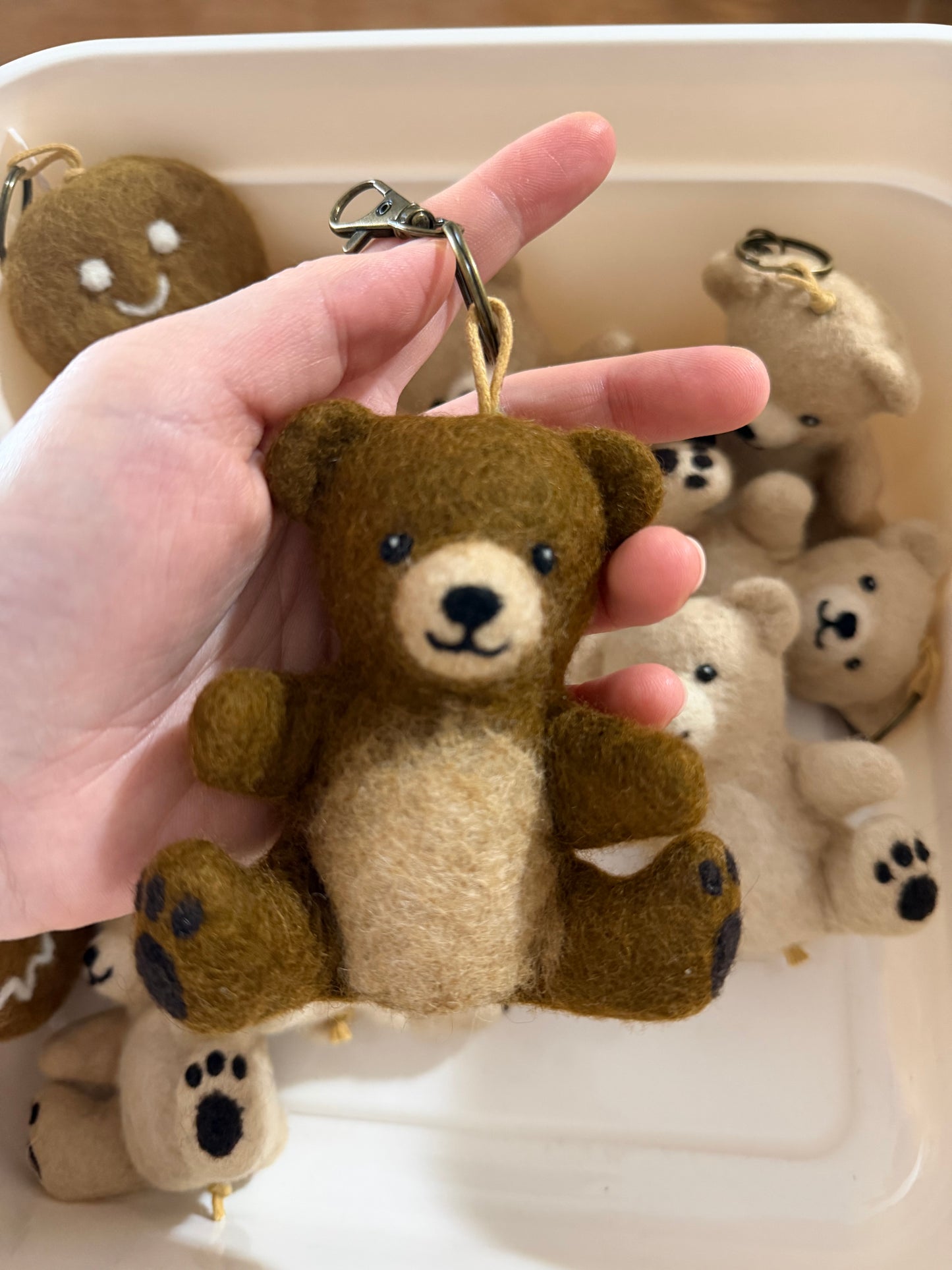 Handmade Teddy Bear Bag Charm & Keychain