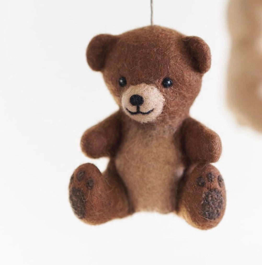 Handmade Teddy Bear Bag Charm & Keychain