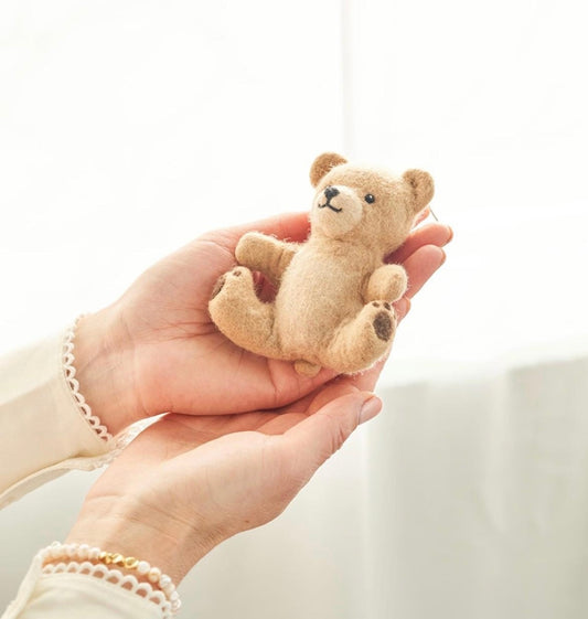 Handmade Teddy Bear Bag Charm & Keychain