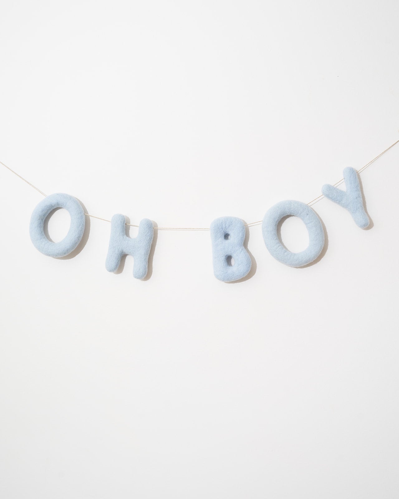 OH BOY FELT BLUE GARLAND
