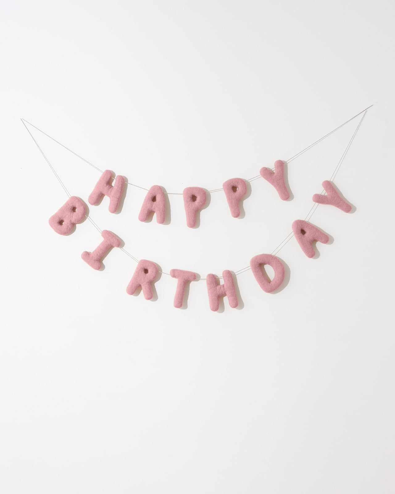 HAPPY BIRTHDAY FELT PINK GARLAND