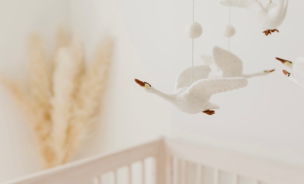 Flying Swans mobile
